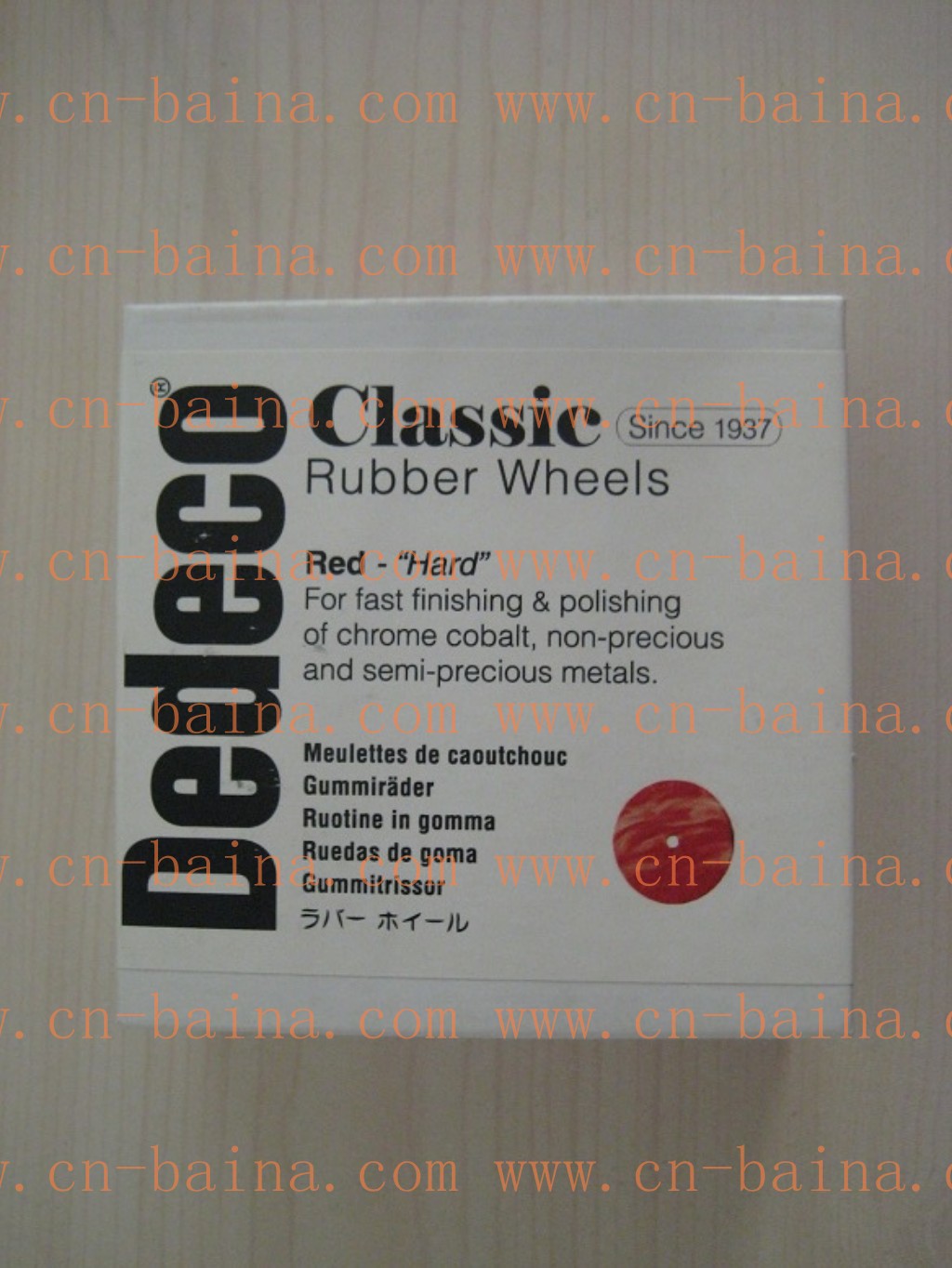 DEDECO classic rubber wheel red color hardest
