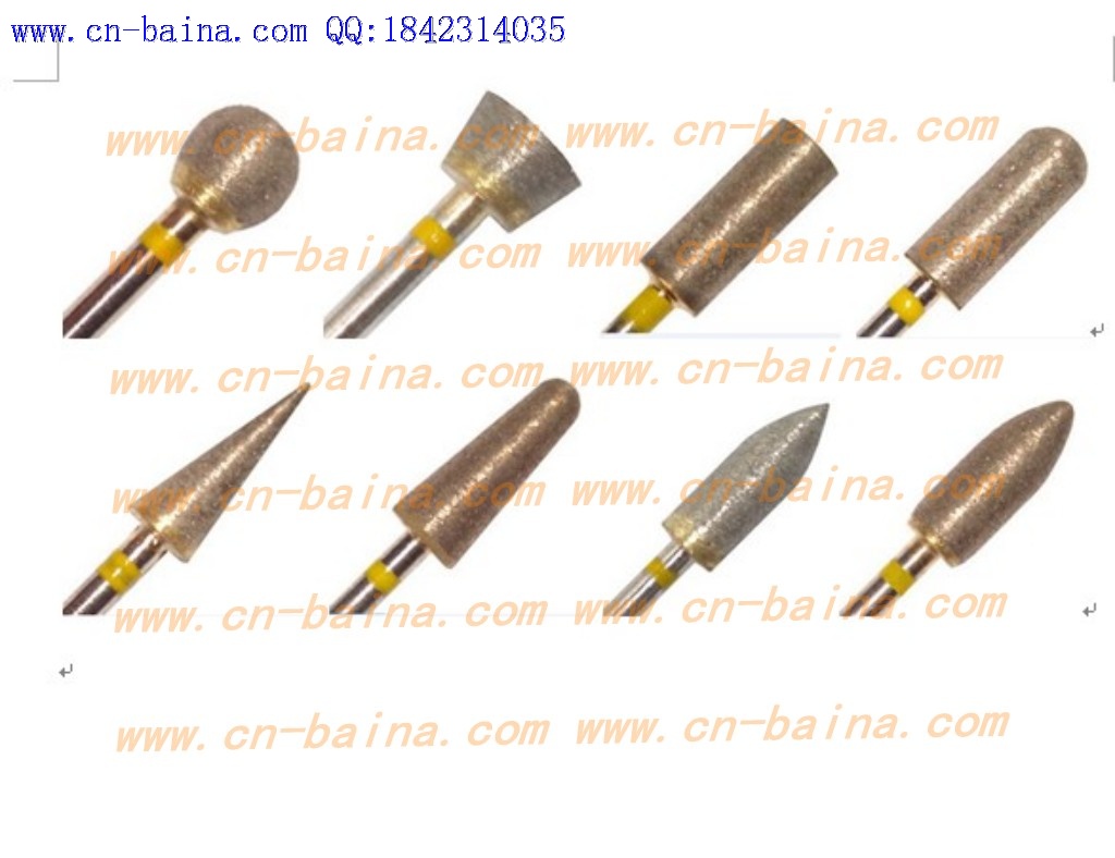 Sintered diamond bur extra fine grit polishing