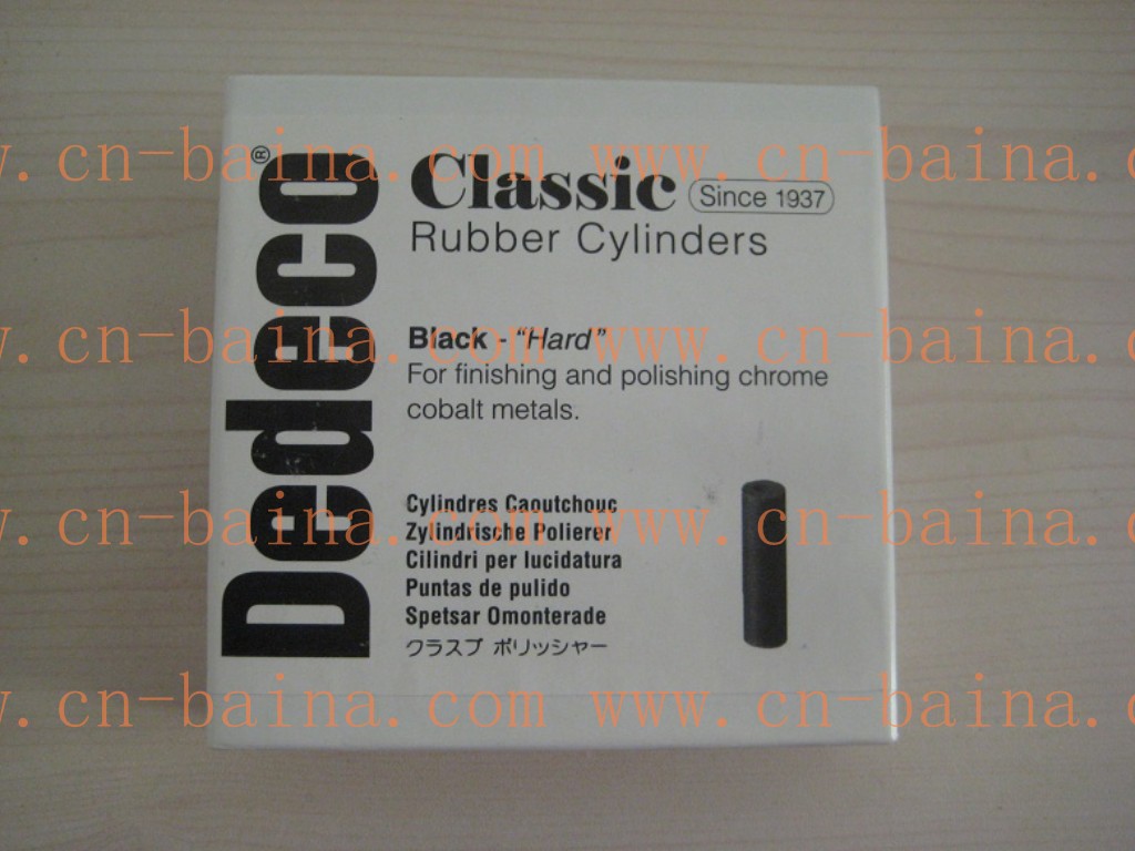 DEDECO 4590 black rubber polishing cylinders