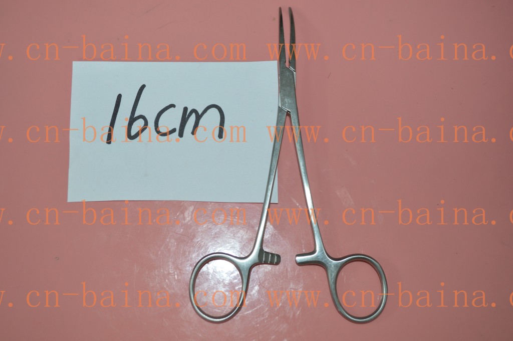 Hemostat clamping tools bent straight clamps