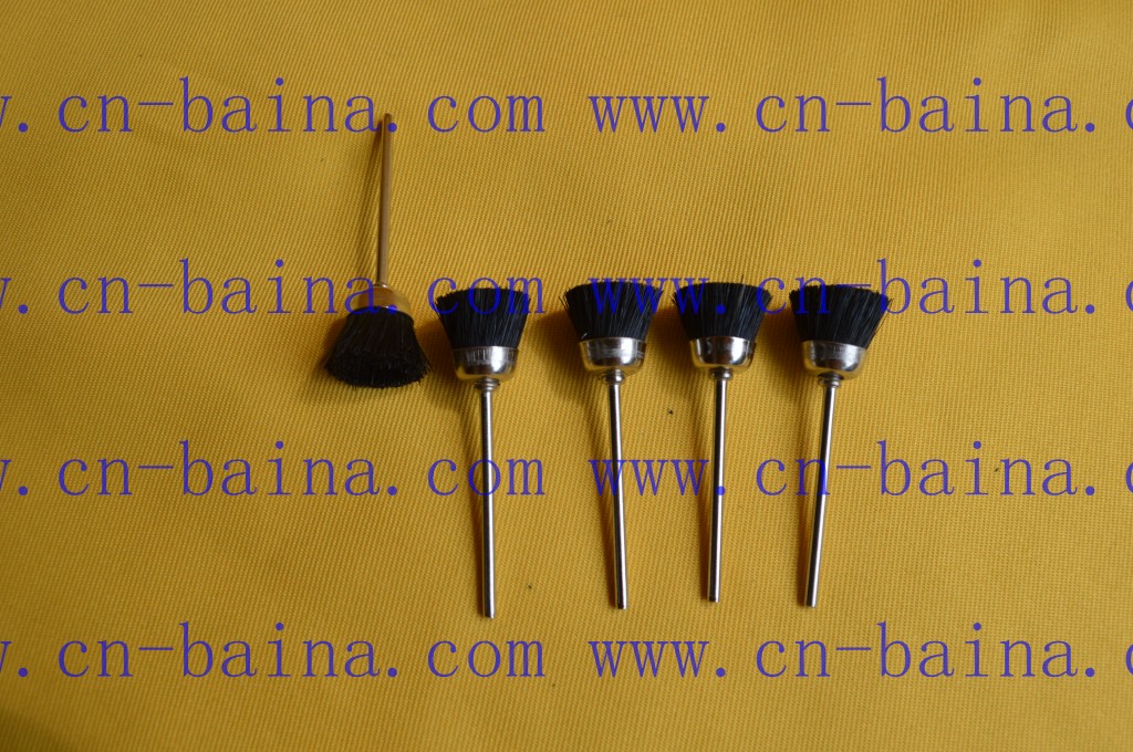 Black bristle brush Cup of shape polishing brush