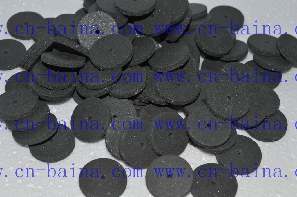 Black rubber polishing wheel flex rubber polisher